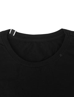 Camiseta Replay Masculina Basic Crewneck Logo Preta