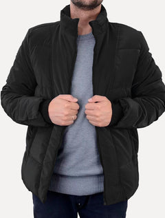 Jaqueta Victory Eagle Masculina Suede Puffer Chumbo