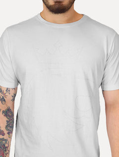 Camiseta Von der Volke Masculina Origineel Outline Crown Branca