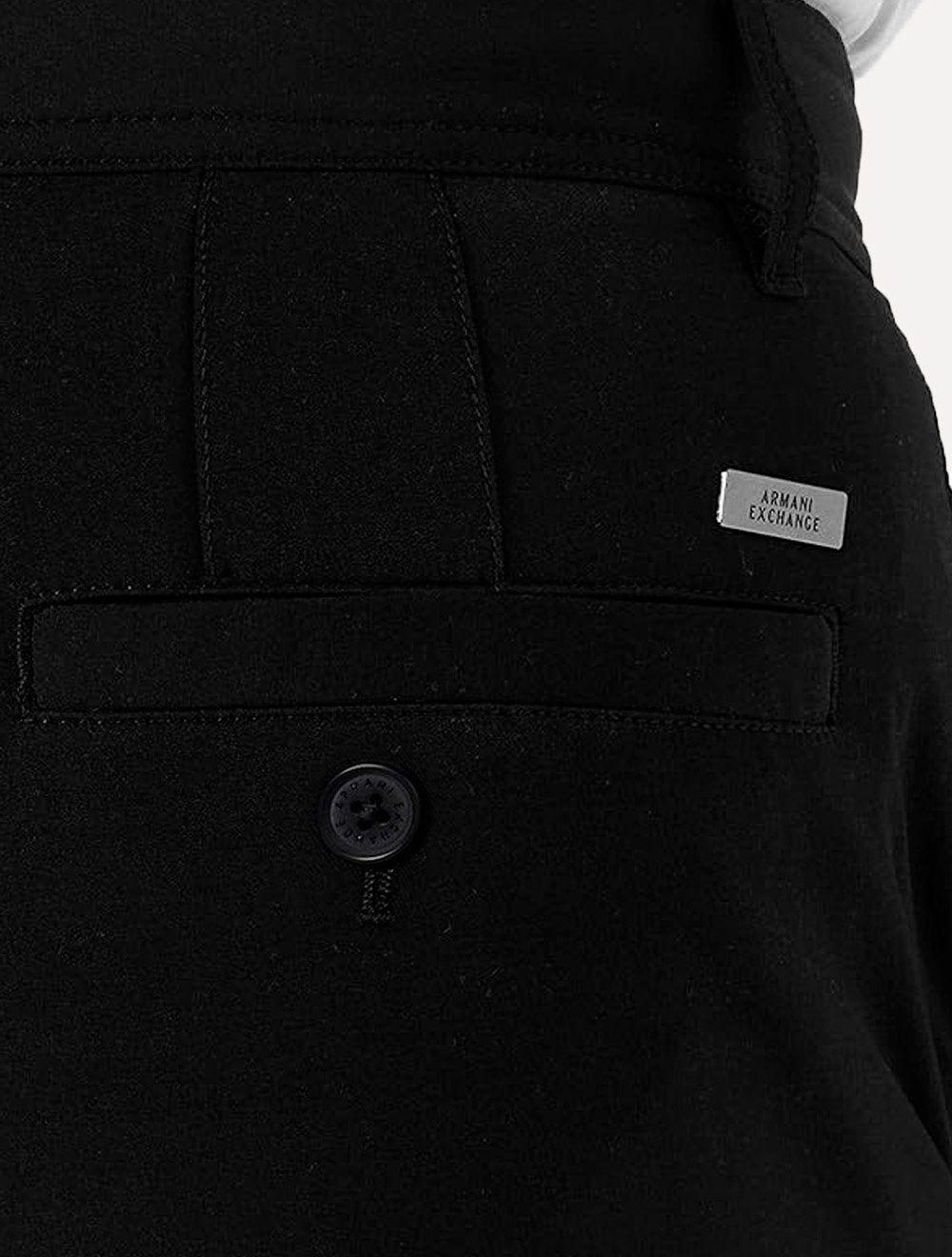Bermuda Armani Exchange Masculino Stretch Acetinado Preto