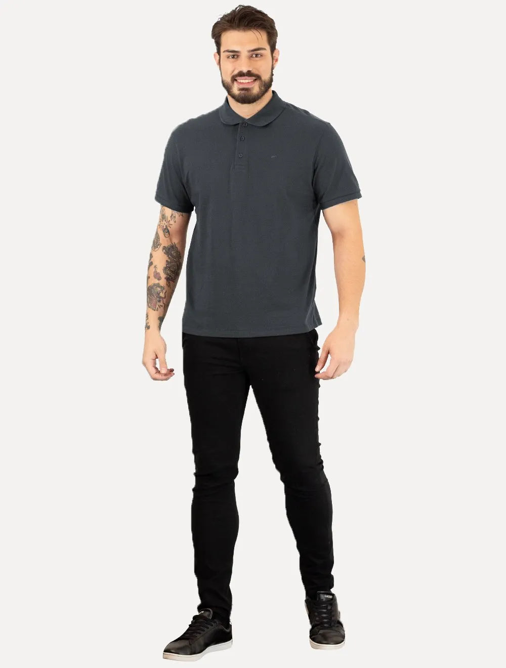 Polo Ellus Masculina Piquet Classic Easa Midnight Blue Marinho