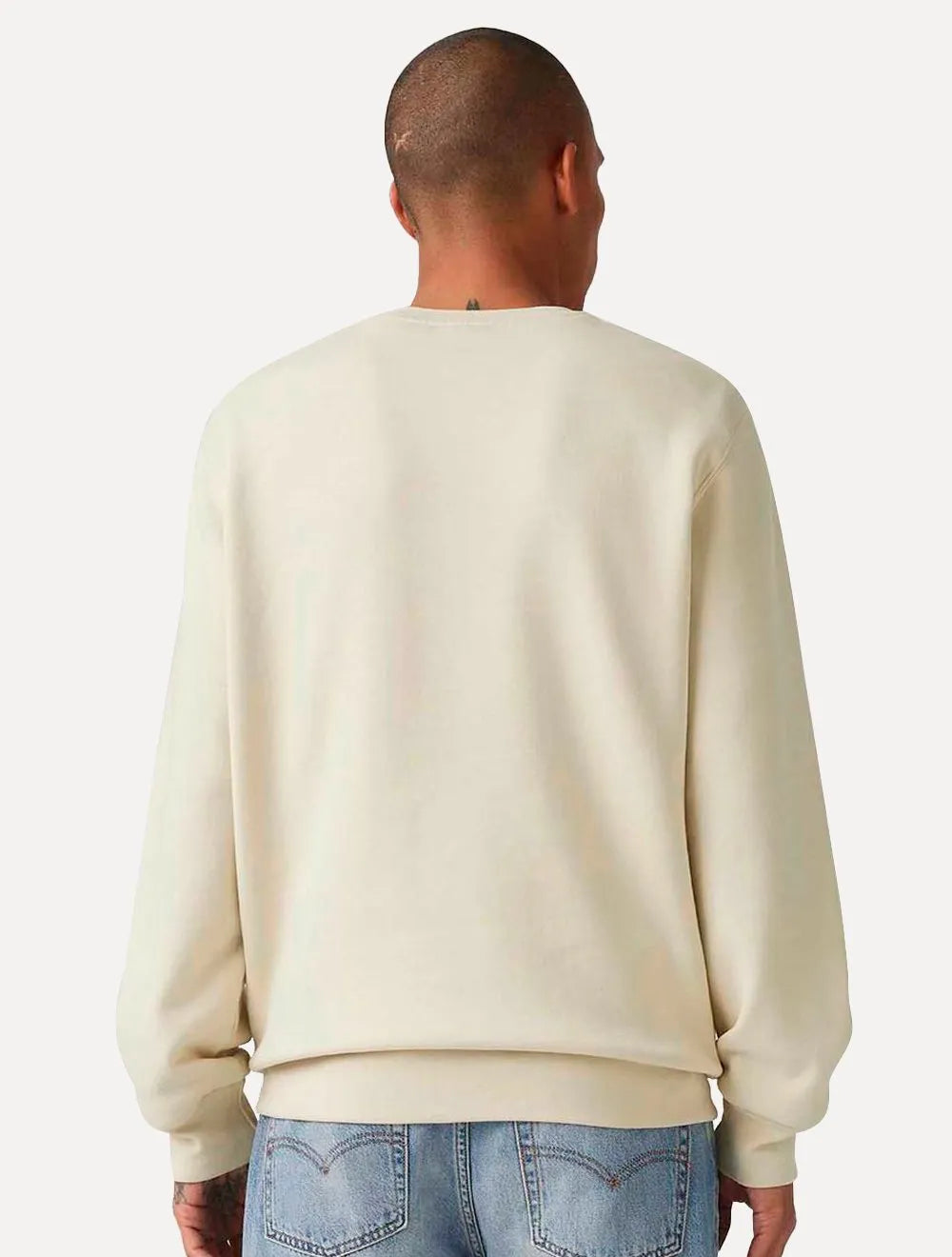 Moletom Levis Masculino Crewneck Original Housemark Cáqui Claro