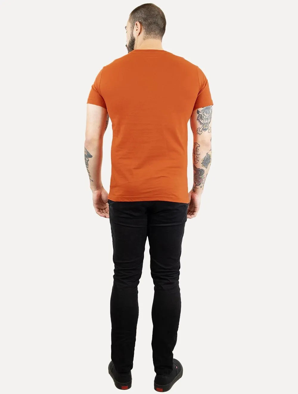 Camiseta Tommy Hilfiger Masculina Essential Cotton Laranja Escuro