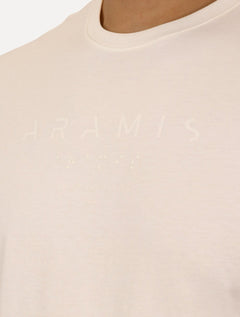 Camiseta Aramis Masculina Regular Braile Off-White