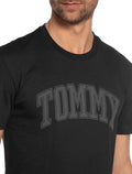 Camiseta Tommy Jeans Masculina Regular Collegiate Arc Preta