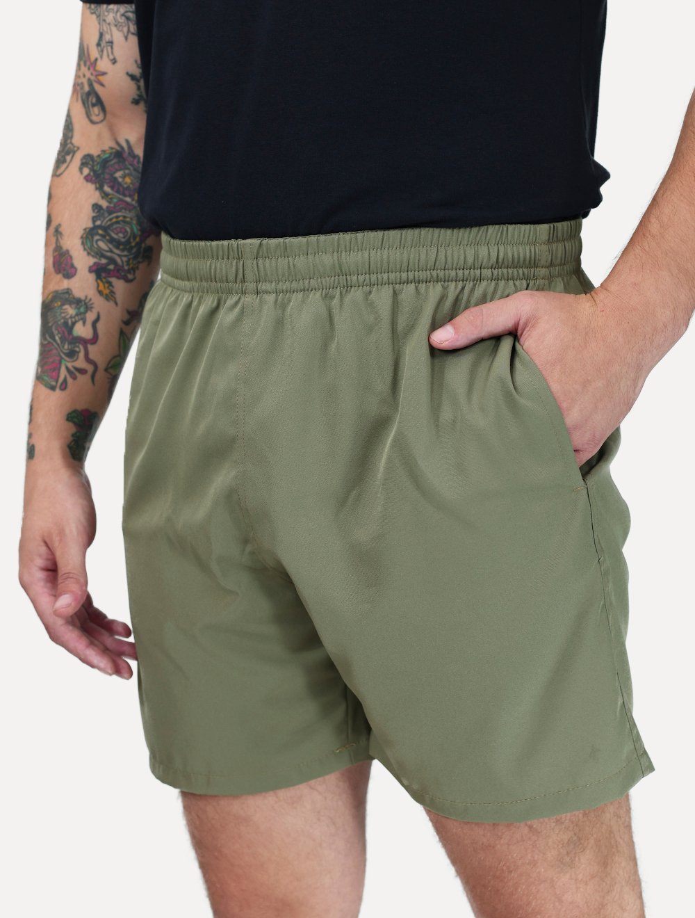 Short King & Joe Masculina Nylon Flex Colors Verde Claro