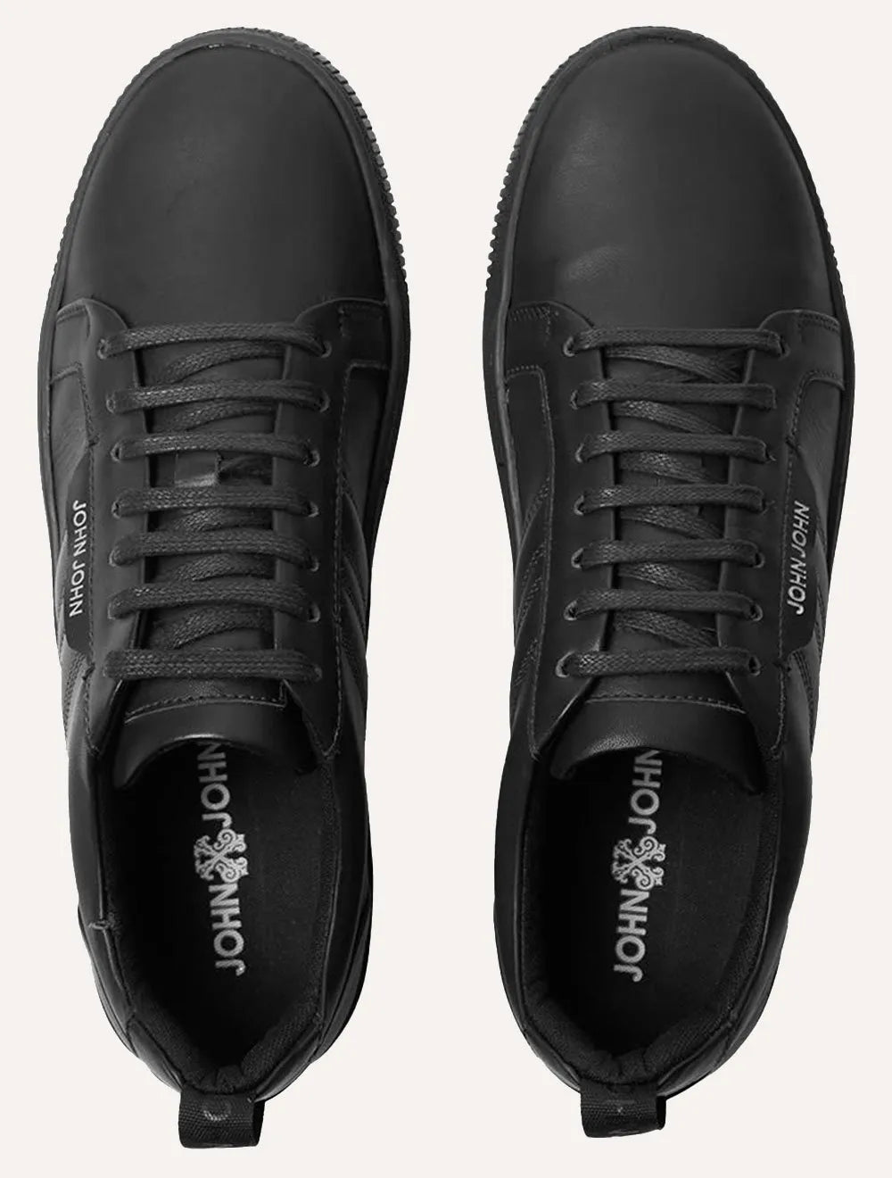 Tênis John John Masculino Boston Leather Black Preto