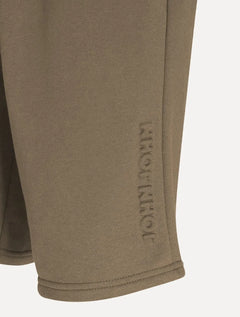 Bermuda John John Masculina Moletom Embossed Logo Cáqui Médio