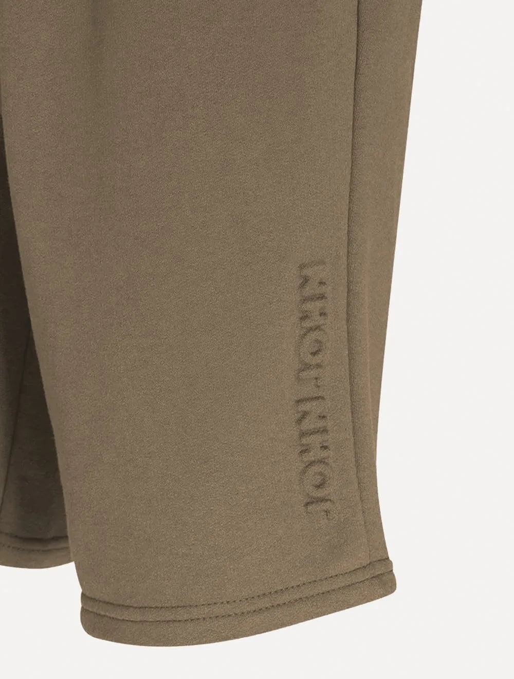 Bermuda John John Masculina Moletom Embossed Logo Cáqui Médio