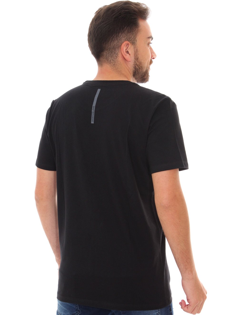 Camiseta Calvin Klein Jeans Masculina Trademark Preta