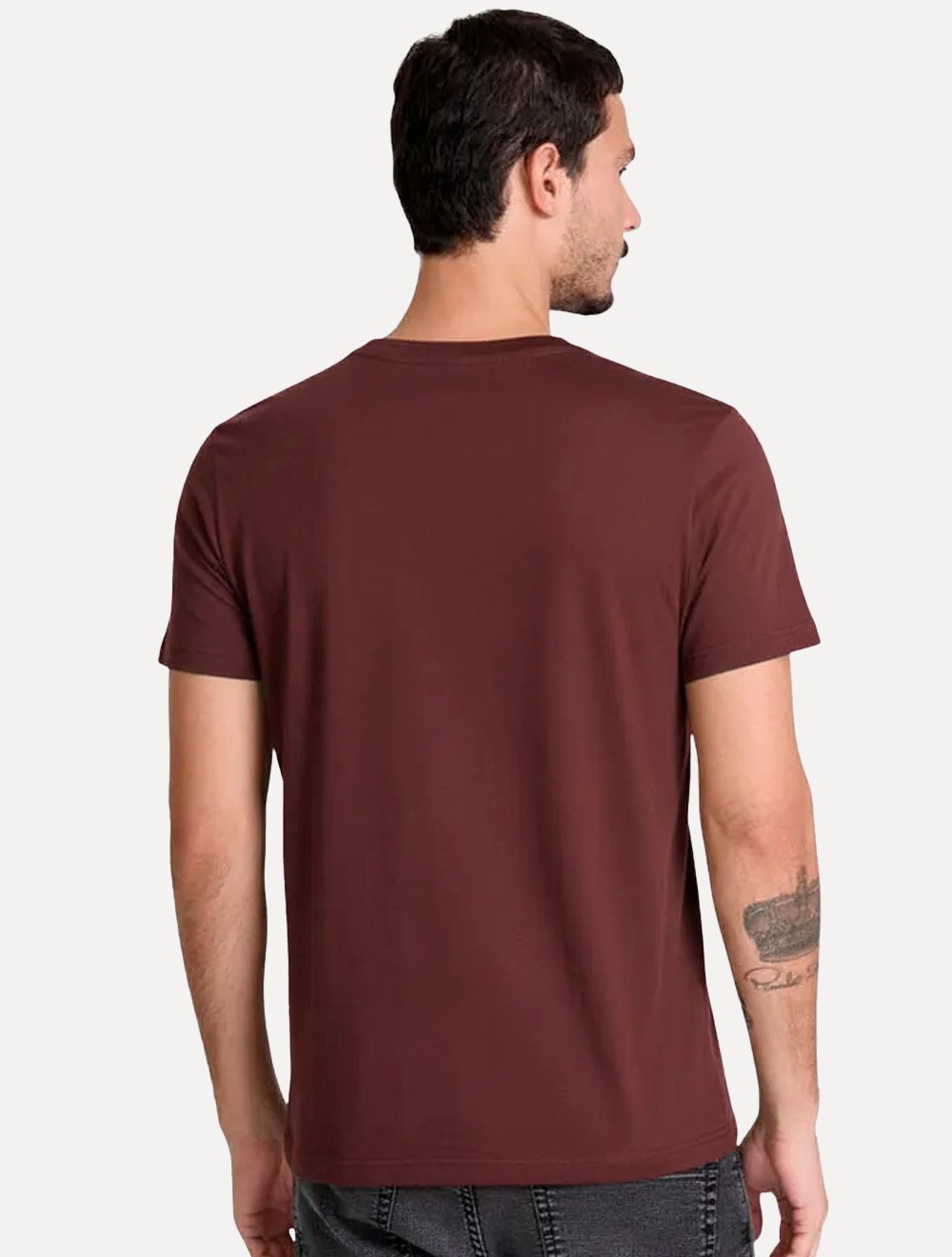Camiseta John John Masculina Slim Fit Street Vinho