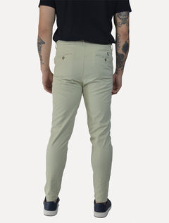 Calça Reserva Masculina de Sarja Casual Iron Verde Claro