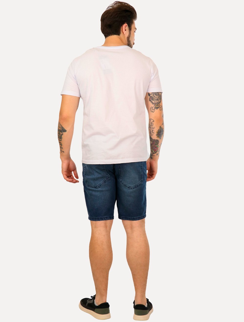 Bermuda John John Jeans Masculina Clássica Cartagena Azul Médio