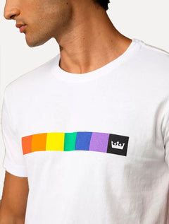 Camiseta Osklen Masculina Regular Stone Colored Squares Branca