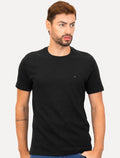 Camiseta Aramis Masculina Regular Suedine Canelado Preta