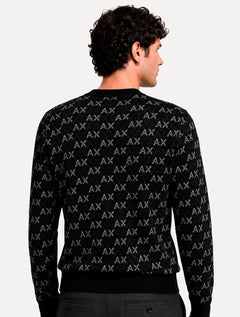 Suéter  Armani Exchange Masculino Regular Preto