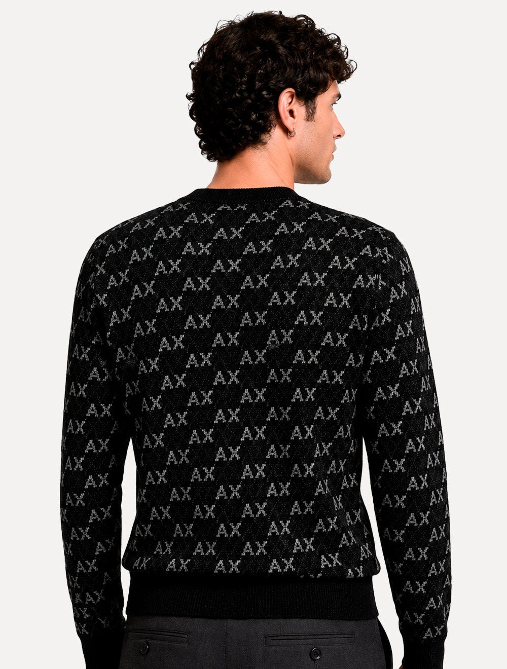 Suéter  Armani Exchange Masculino Regular Preto