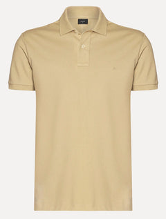Polo Aramis Masculina Regular Basic Piquet Surton Mono Logo Cáqui