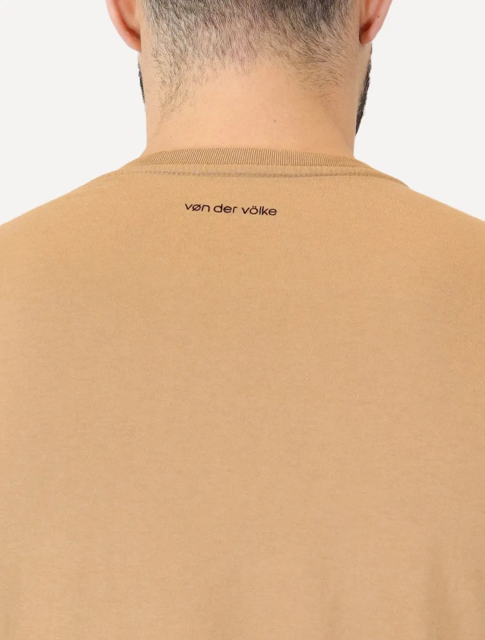 Camiseta Von der Volke Masculina Origineel Velvet Dark Lion Cáqui