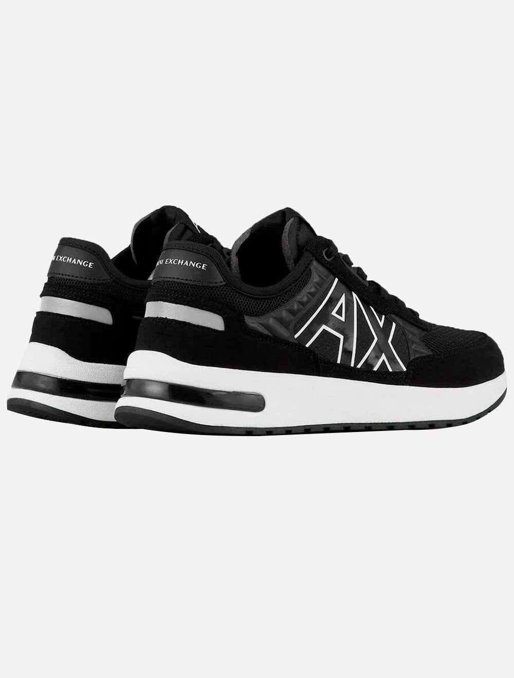 Tênis Armani Exchange Masculino Sneaker AX Maxi Logo Black