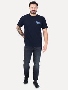 Camiseta Tommy Jeans Masculina Slim Font Play Azul Marinho