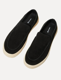 Tênis Osklen Masculino Slip On Camurça Moc Soho Soft Preto