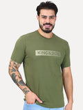 Camiseta King & Joe Masculina Premium Cotton Flex Block Stripe Verde