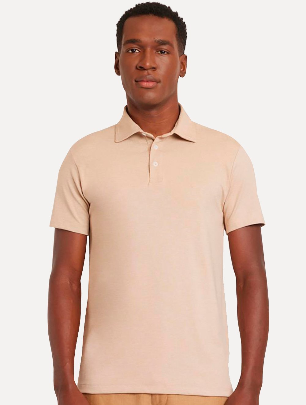 Polo Aramis Masculina Piquet Fresh Touch Cáqui