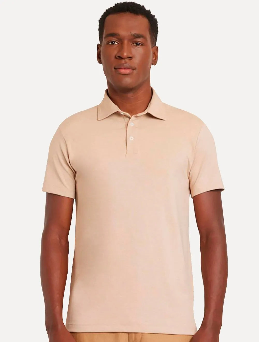Polo Aramis Masculina Piquet Fresh Touch Cáqui