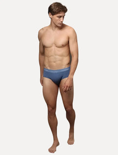 Cueca Calvin Klein Underwear Trunk Modal Logo Azul Médio 1UN