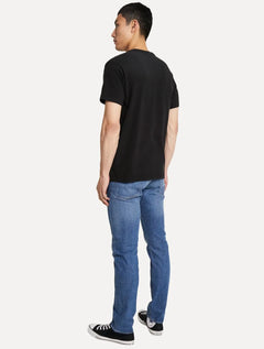 Camiseta Levis Masculina Relaxed Center Logo Stripe Preta