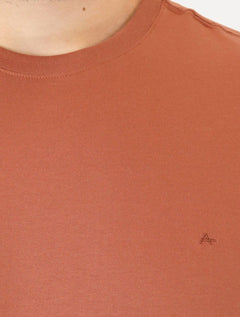 Camiseta Aramis Masculina Basic Lisa Mono Icon Terracota