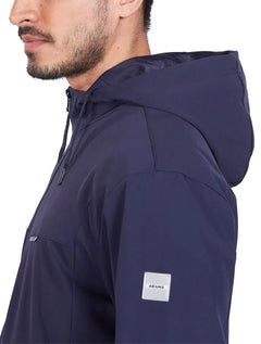 Jaqueta Aramis Masculina Hoodie Nylon Bomber Superflex Azul Marinho