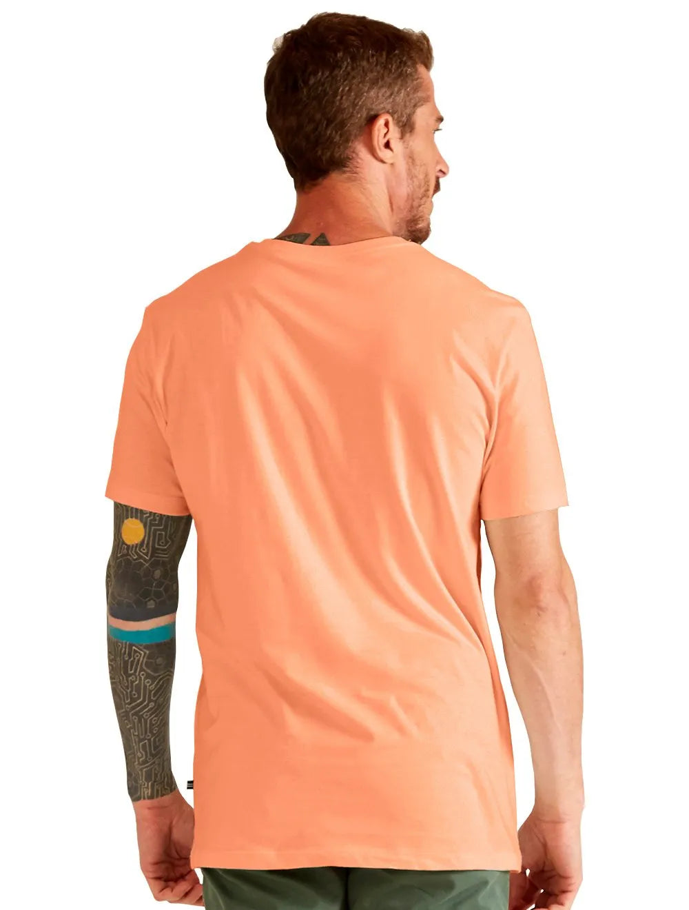 Camiseta Nautica Masculina Dark Icon Salmão