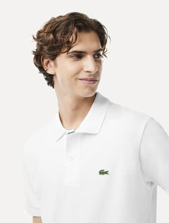 Polo Lacoste Masculina Classic Fit Piquet L.12.21 Heavy Cotton Branca