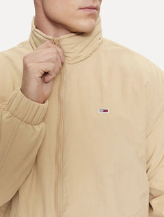 Jaqueta Tommy Jeans Masculina Essential Padded Plain Cáqui