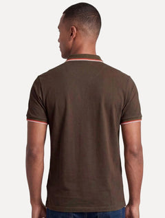 Polo Colcci Masculina Piquet Brown Logo Marrom