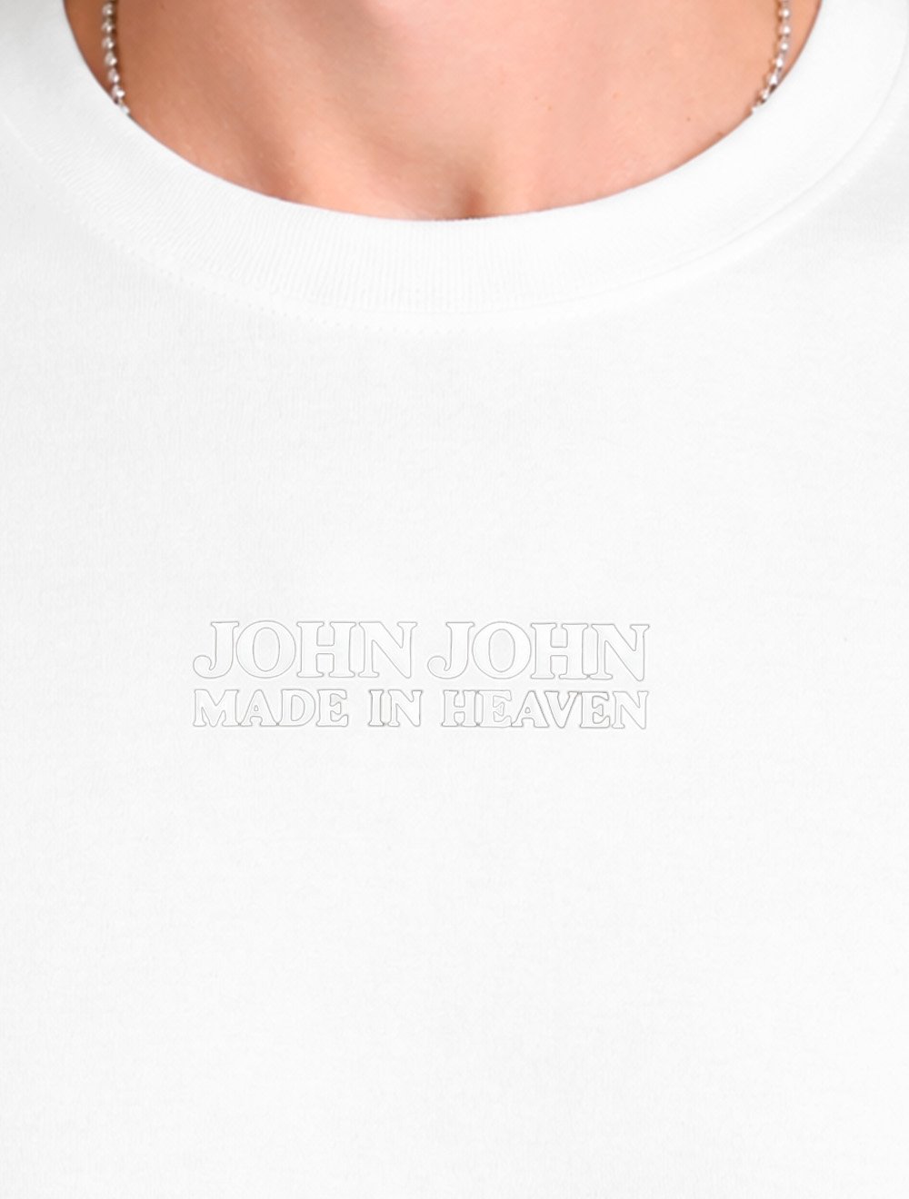 Camiseta John John Masculina Regular Fit Brand Relief Branca