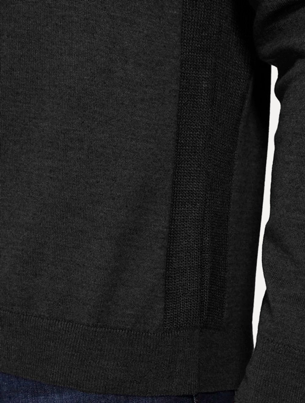 Blusa Guess Masculina Tricot Pullover Triangulo Preta