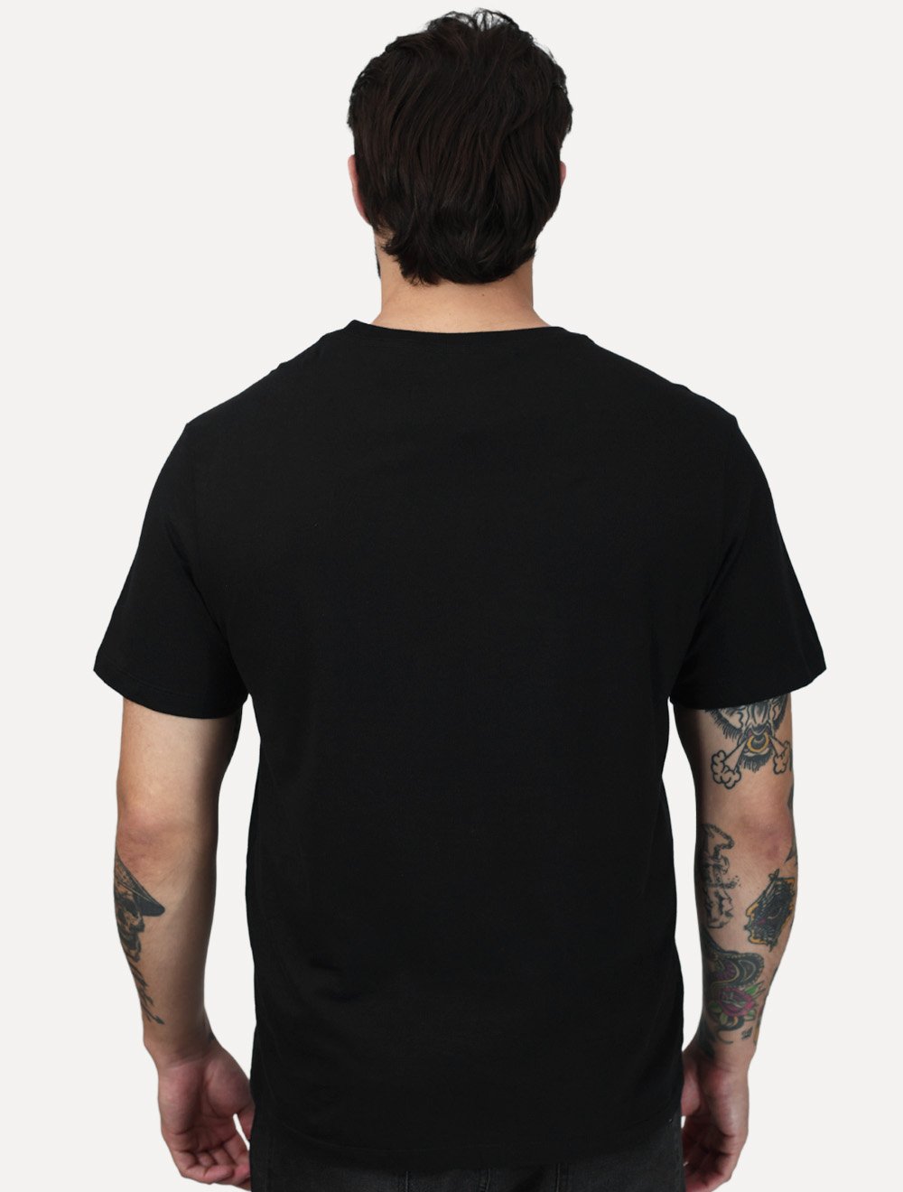 Camiseta Ellus Cotton Fine Easa Detail Pocket Classic Preta