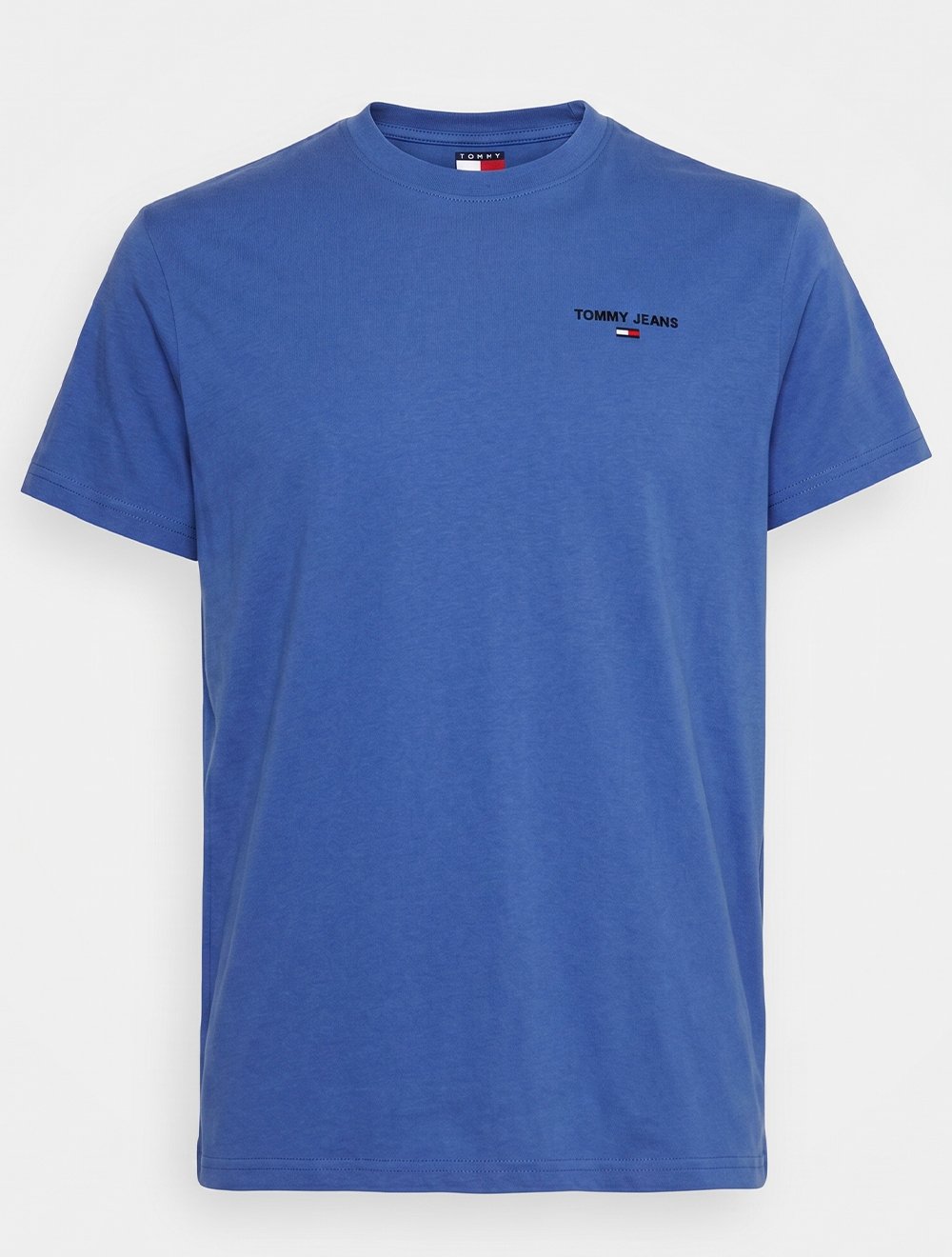 Camiseta Tommy Jeans Masculina Slim Linear Chest Azul Médio