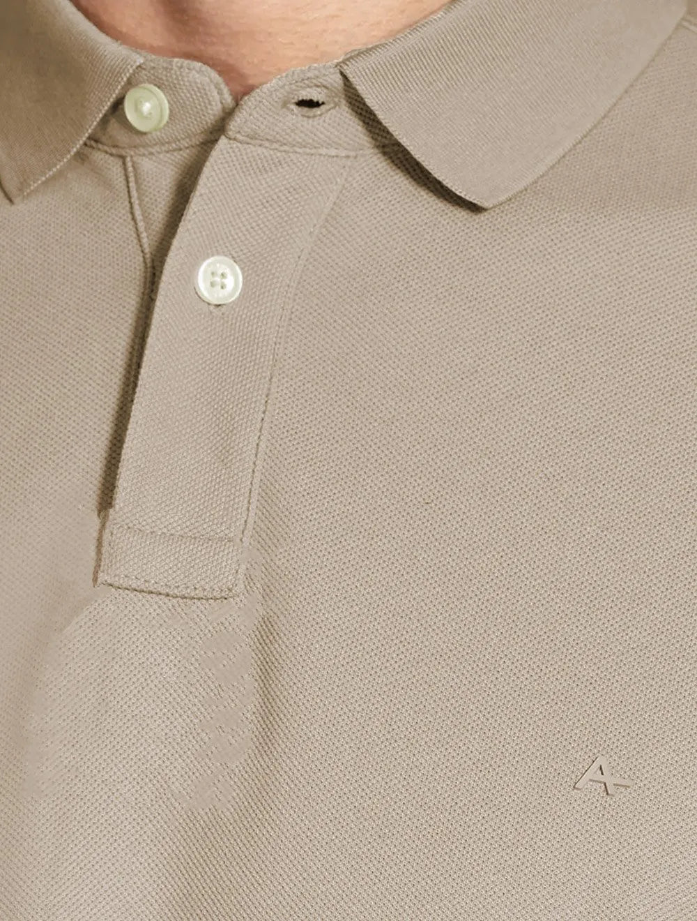 Polo Aramis Masculina Basic Piquet Mono Cáqui