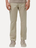 Calça K&J Black Masculina Alfaiataria Cetim Comfort Flex Cáqui