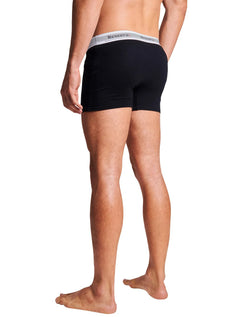 Cueca Reserva Masculina Boxer Basic Logo Preta Pack 2UN