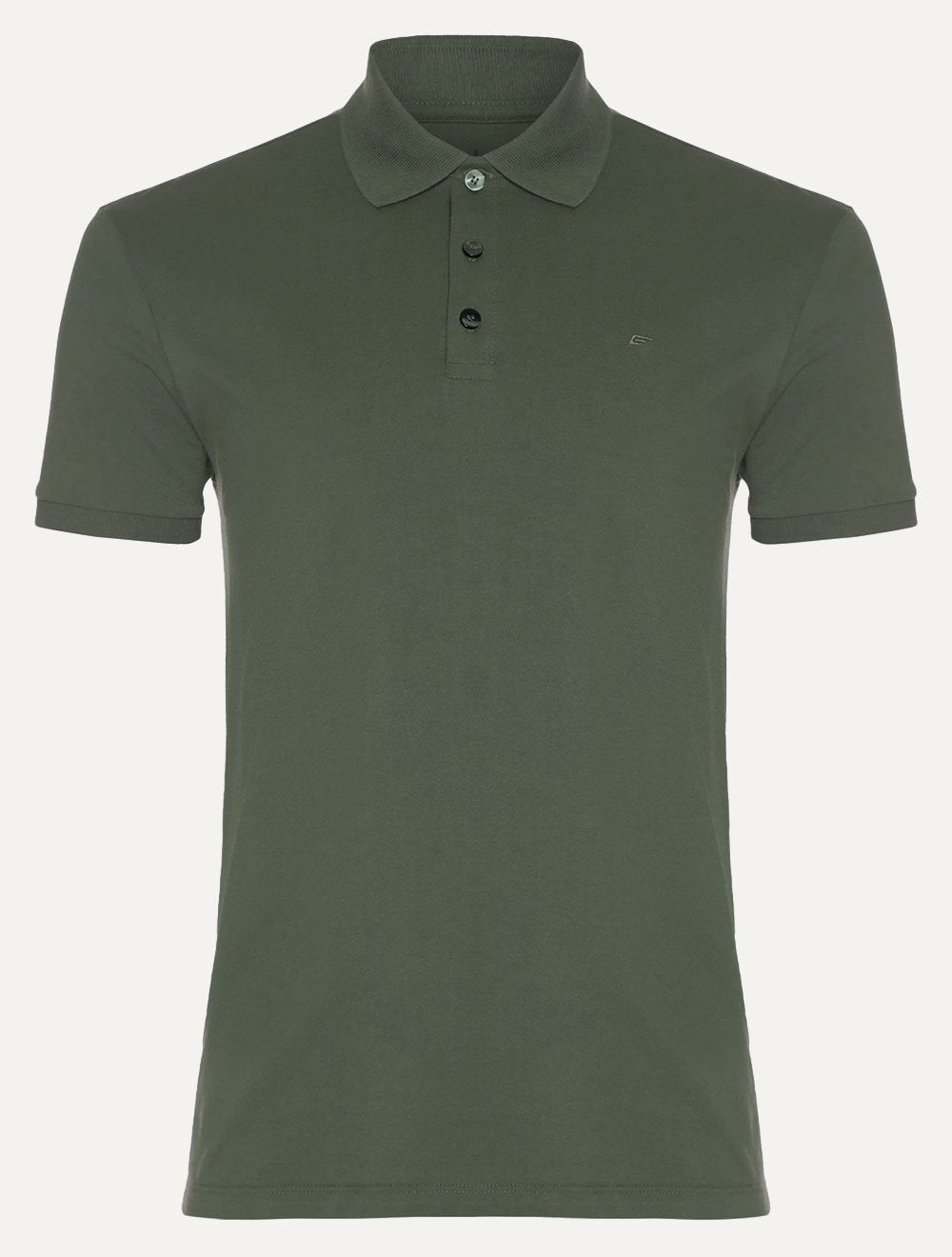 Polo Ellus Masculina Piquet Classic Easa Verde Militar