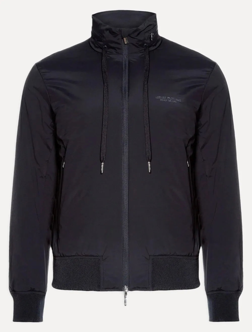 Jaqueta Armani Exchange Masculina Nylon Elástico Azul Marinho
