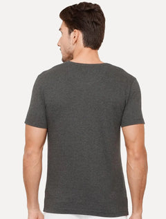 Camiseta Guess Masculina Classic Logo Vazado Cinza