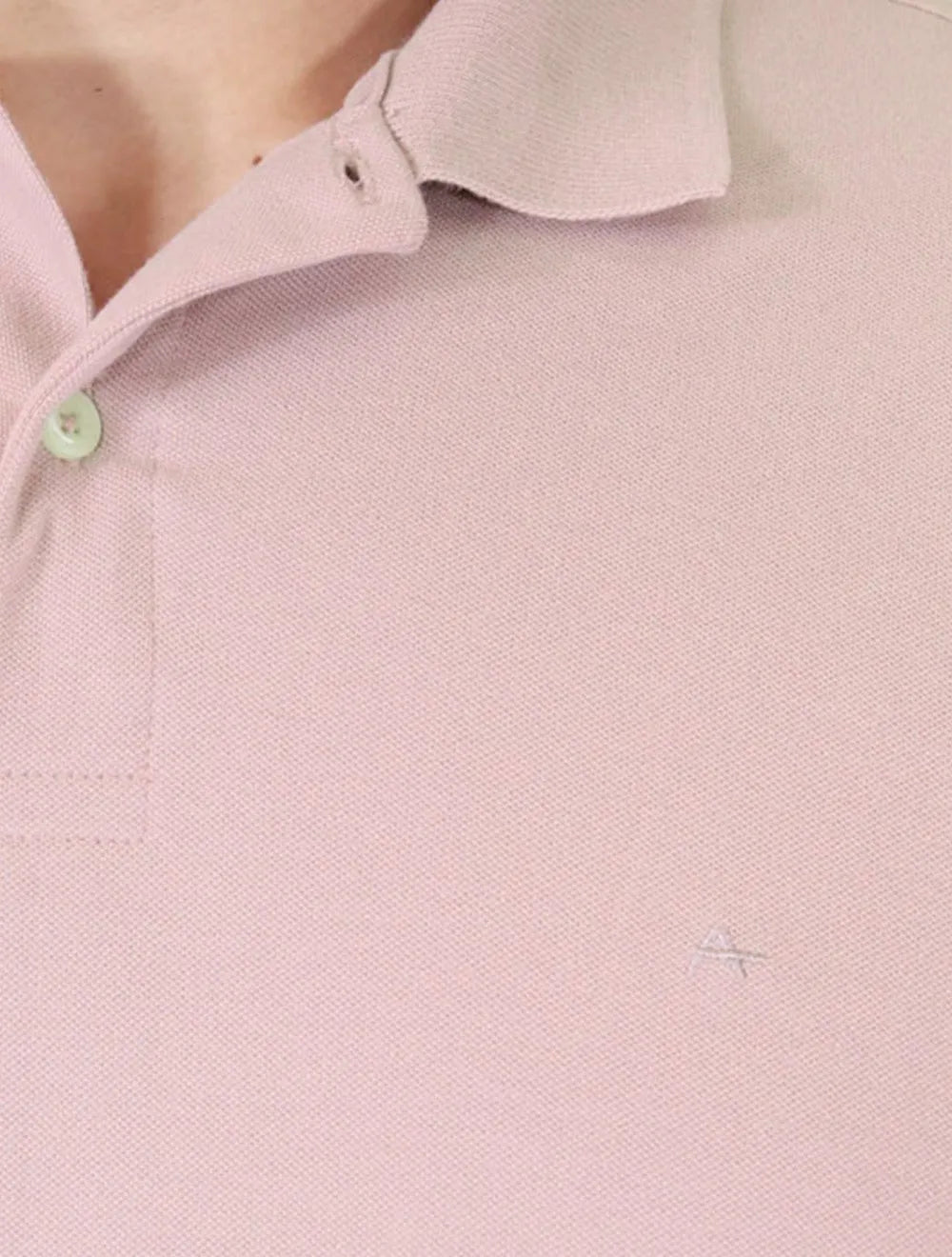 Polo Aramis Masculina Basic Piquet Mono Rosa Claro