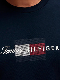 Camiseta Tommy Hilfiger Masculina Brand Love Big Graphic Azul Marinho