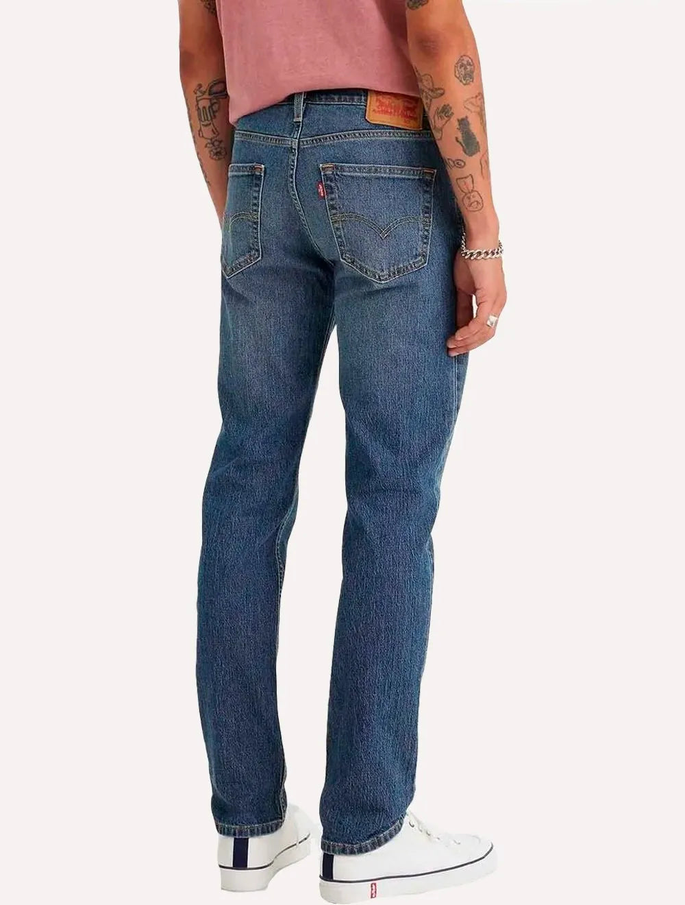 Calça Levis Jeans Masculina 511 Slim Stretch Wear Matte Blue Médio